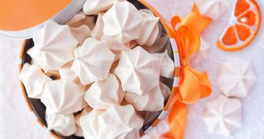 Рецепт Апельсинового безе с винным камнем