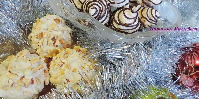 Рецепт Арахисового и кокосового заварного безе