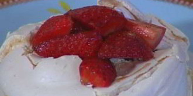 Рецепт безе с клубникой