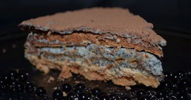 Рецепт Торта-безе с маково-сливочным кремом