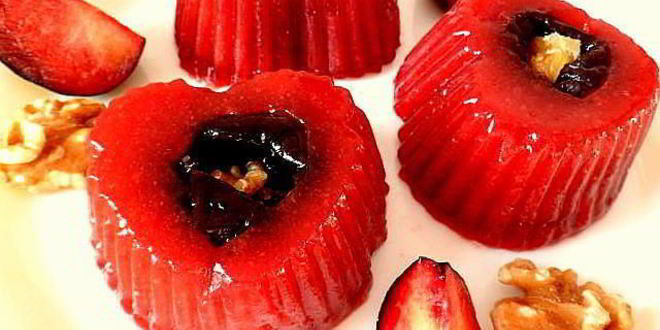 Рецепт Чернослива с грецким орехом в сливовом желе