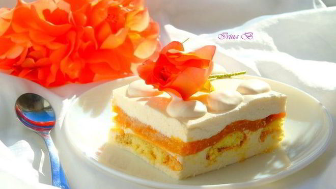 Рецепт десерта абрикосово-творожный