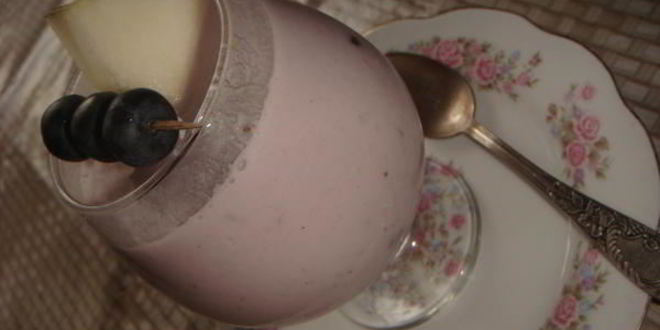 Рецепт десерта из голубики и дыни