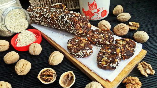 Рецепт фруктово-ореховой колбаса