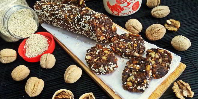 Рецепт фруктово-ореховой колбаса