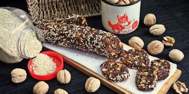 Рецепт фруктово-ореховой колбаса