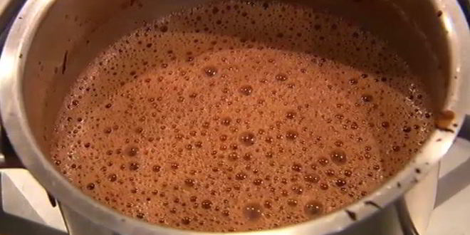 Рецепт горячего шоколада со взбитыми сливками