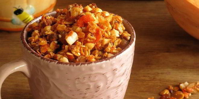 Рецепт Гранолы осенней с тыквой