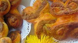 Рецепт Булочек облитых халвой