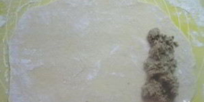 Рецепт булочек облитых халвой