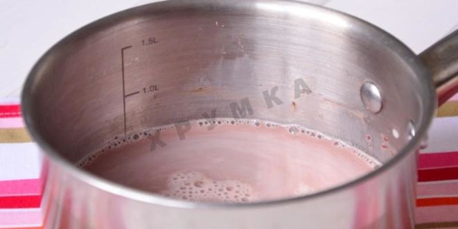 Рецепт горячего шоколада с халвой