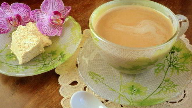 Рецепт кофе с халвой