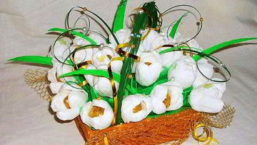 Рецепт Букета из конфет для девочки