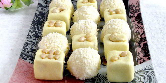 Рецепт конфет барфи с кешью и кедровыми орешками