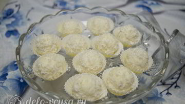 Рецепт Конфет из кокосовой стружки и сгущенки