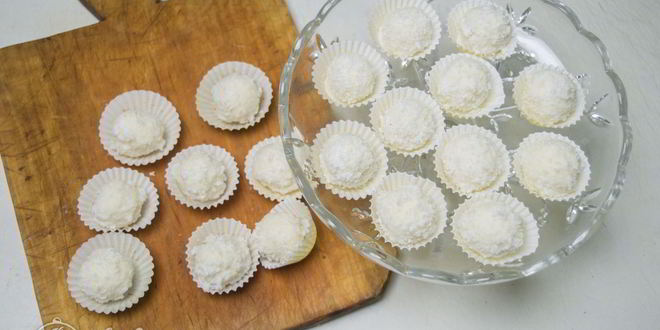 Рецепт конфет из кокосовой стружки и сгущенки