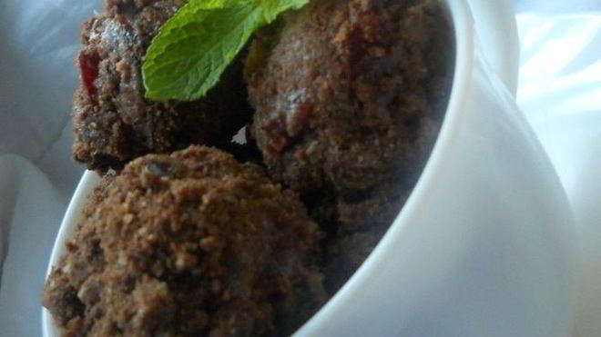 Рецепт мягких черешневых конфет с ромом и маскарпоне