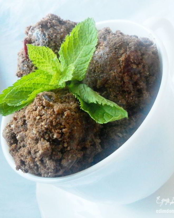 Рецепт мягких черешневых конфет с ромом и маскарпоне