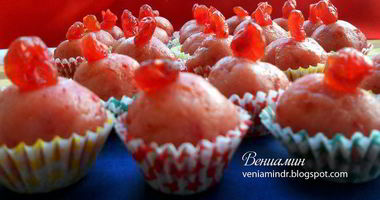 Рецепт Розовых марципановых конфет