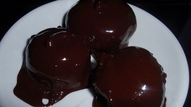 Рецепт шоколадна-творожных конфетки