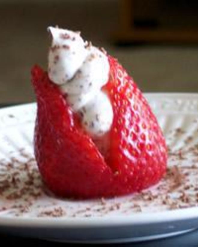 Рецепт клубники с кремом из филадельфии