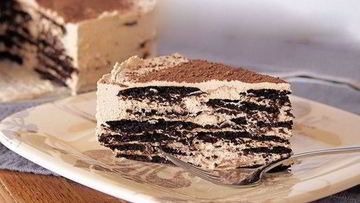 Рецепт Кофейного десерта из вафель и крема