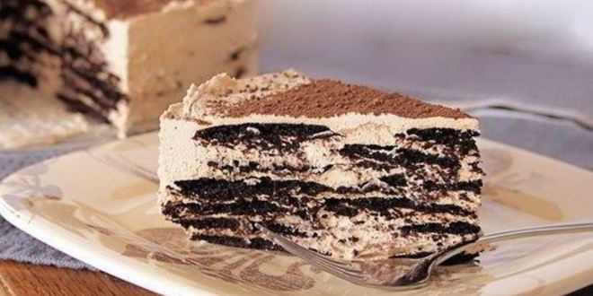 Рецепт Кофейного десерта из вафель и крема