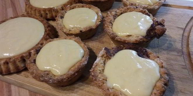 Рецепт корзиночек с ванильным кремом и свежими ягодами