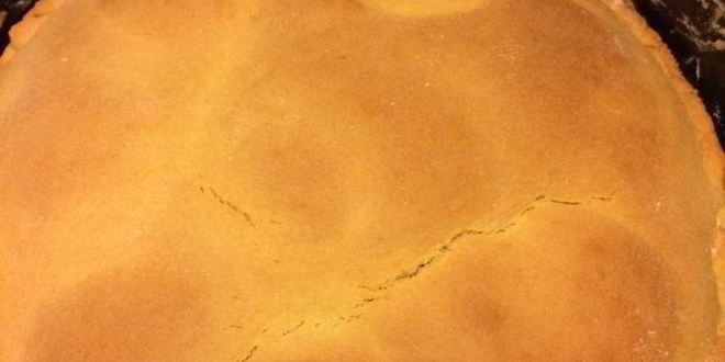 Рецепт кростаты с кремом и персиками