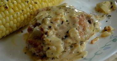 Рецепт Куриных бедрышек в соусе кремово-горчичном