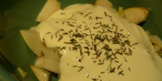 Рецепт курицы с крем-чизом, грушами и имбирем