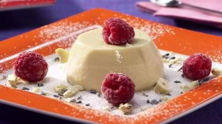 Рецепт Лавандового крема с малиной