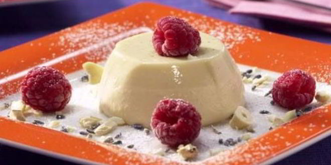 Рецепт Лавандового крема с малиной