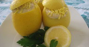 Рецепт Лимонов, фаршированных кремом из тунца
