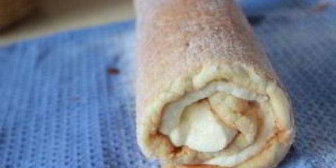 Рецепт рулета бисквитного с творожным кремом