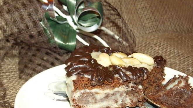 Рецепт шоколадной симфонии с кремом из белого шоколада