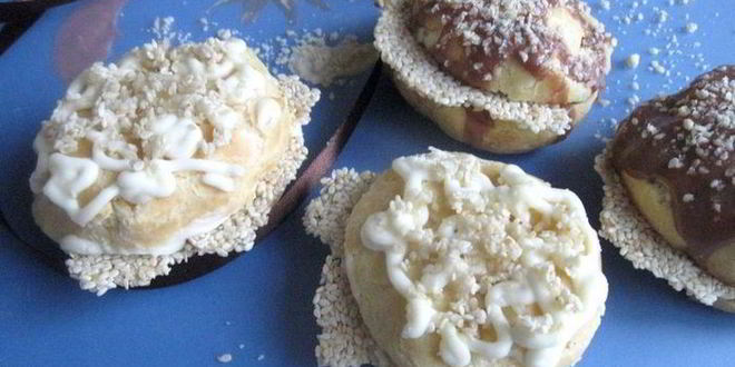 Рецепт шу кунжутные облачка с лимонным кремом
