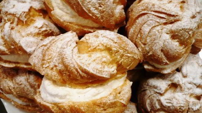 Рецепт шу с яблочно-сливочным кремом