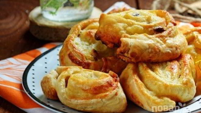 Рецепт слоеных коржиков с заварным кремом