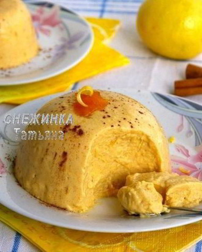 Рецепт тыквенного кремового десерта