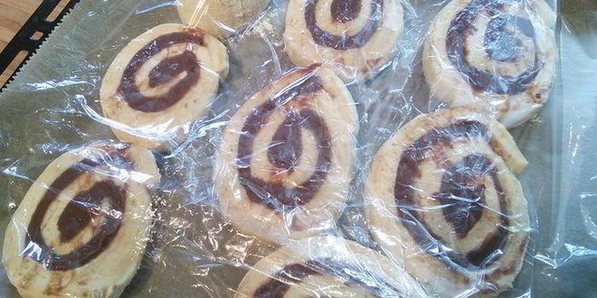 Рецепт улиток с шоколадным кремом-пудингом