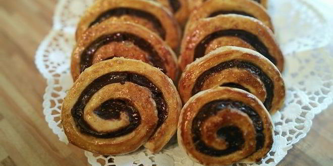 Рецепт улиток с шоколадным кремом-пудингом