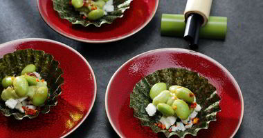 Рецепт Эдамаме с бобовым кремом