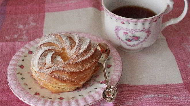 Рецепт заварных колец со сливочным кремом