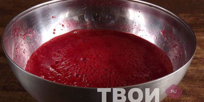 Рецепт малинового сорбета