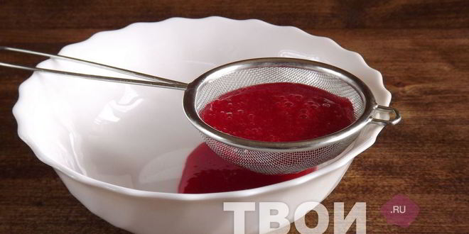 Рецепт малинового сорбета