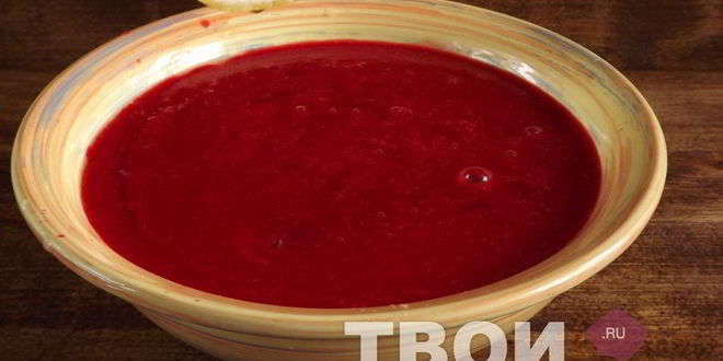 Рецепт малинового сорбета