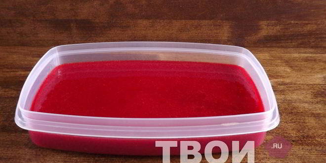 Рецепт малинового сорбета