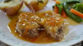 Рецепт Свиных медальонов с мармеладным джемом