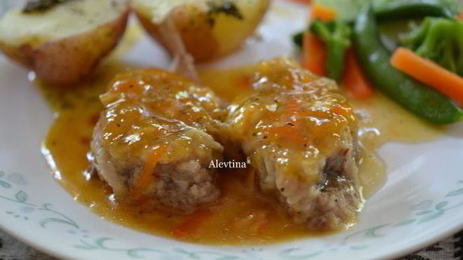 Рецепт свиных медальонов с мармеладным джемом